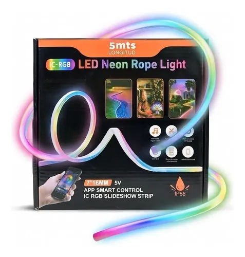 Cinta Led De Neón Rgb Musical Ip68 - Hermy Electro Tunisie Cinta Led De Neón Rgb Musical Ip68