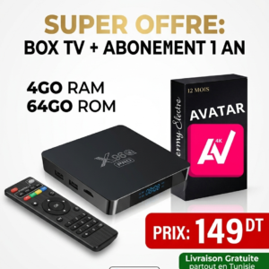 Box Android TV X96Q UHD 4K 4Go 64Go Tunisie - 149 DT - Hermy Electro