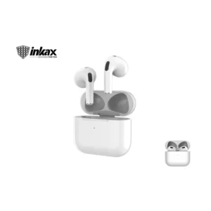 Connexion Bluetooth rapide et stable inkax-t04 Son clair avec basses équilibrées Commandes tactiles (musique, appels, assistant vocal) Boîtier de charge avec autonomie prolongée Microphone intégré pour appels mains libres Design ergonomique et léger Compatible avec Android, iOS et autres appareils Bluetooth