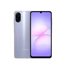 Samsung A07 - Ecran : 6.4" 720 x 1600 (HD+) PLS LCD, 90Hz - Processeur : Mediatek Helio G99 (6 nm) Octa-Core - Système d’exploitation : Android 15 - Mémoire : 8 Go (4Go + 4Go Extensible) - Stockage : 128Go - Appareil photo arrière : 50.0 MP + 2.0 MP - Avant : 8.0 MP - Capacité de Batterie : 5000 mAh - Connectivité: Wifi et Bluetooth 5.3, 4G - Double Sim - Résistant à la poussière et à l'eau IP54