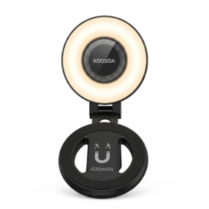 Mini Ring Light Selfie Magnétique KOOSDA – Éclairage LED Rechargeable 400mAh pour Smartphone Tunisie - 47 DT - Hermy Electro