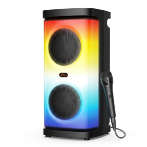 Haut-parleur Bluetooth Karaoké RGB Premium Tunisie - 129 DT - Hermy Electro